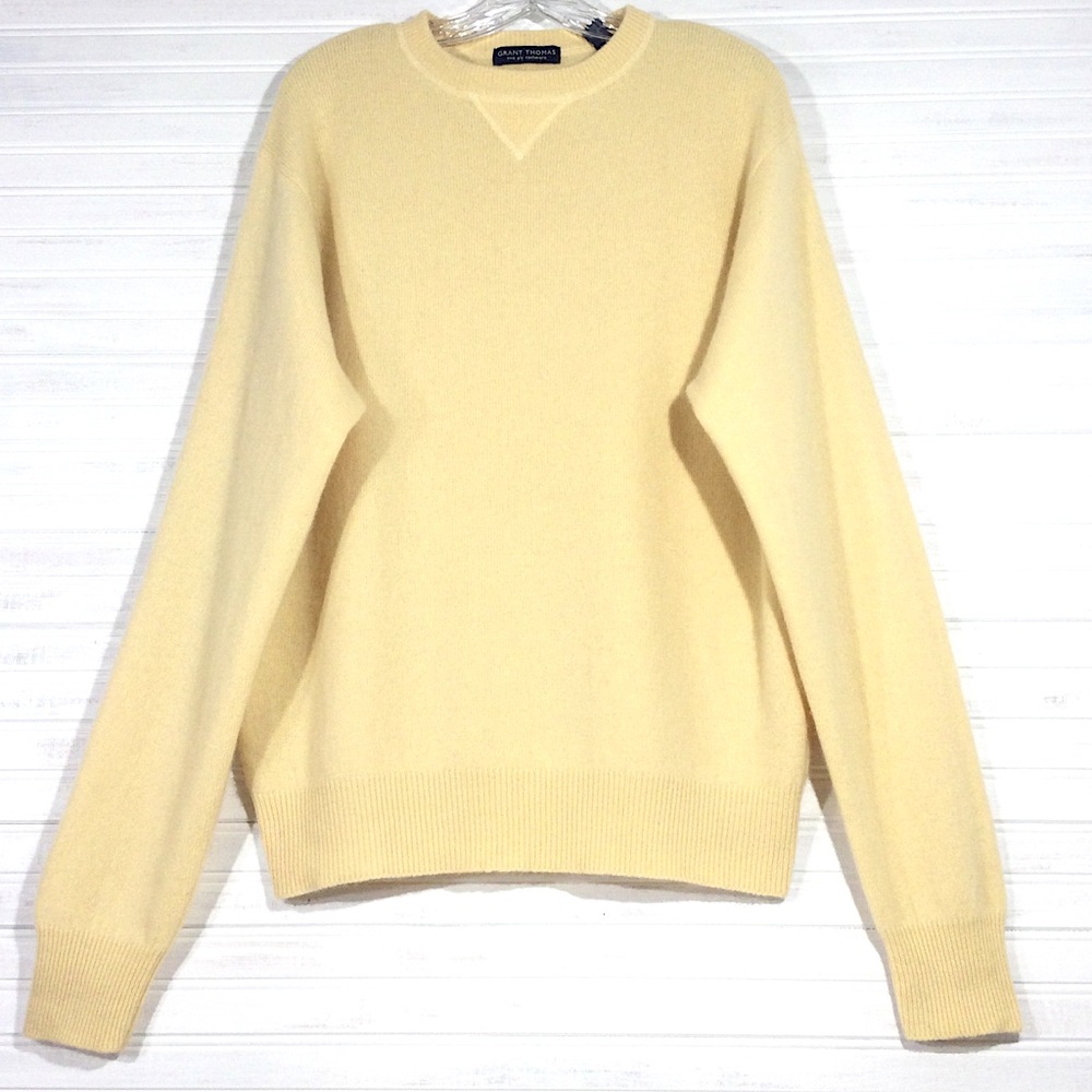 Cashmere GRANT THOMAS Mens Crewneck Sweater
